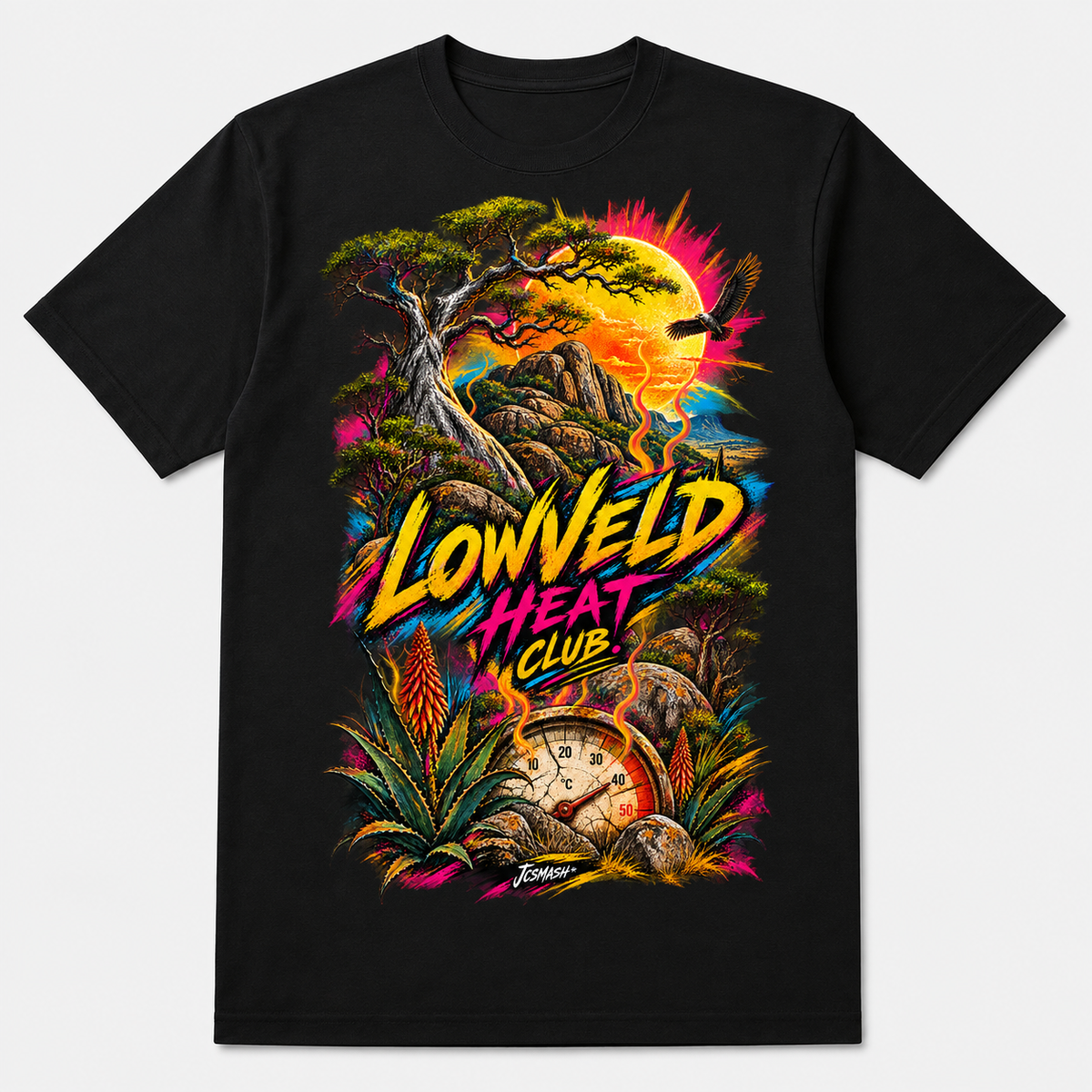 Lowveld Heat Club graphic T-shirt on black