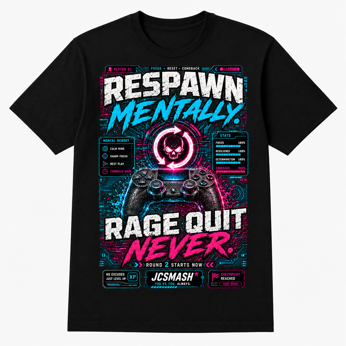 Cyberpunk Respawn JCSmash Gaming T-shirt