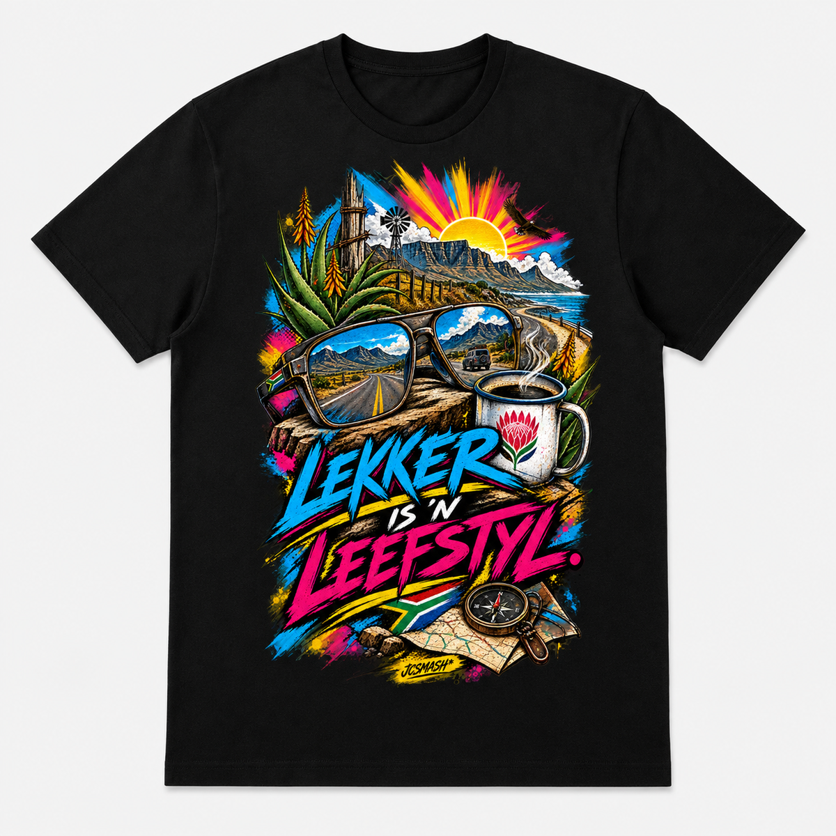 Lekker Is 'n Leefstyl JCSmash Mzansi T-shirt