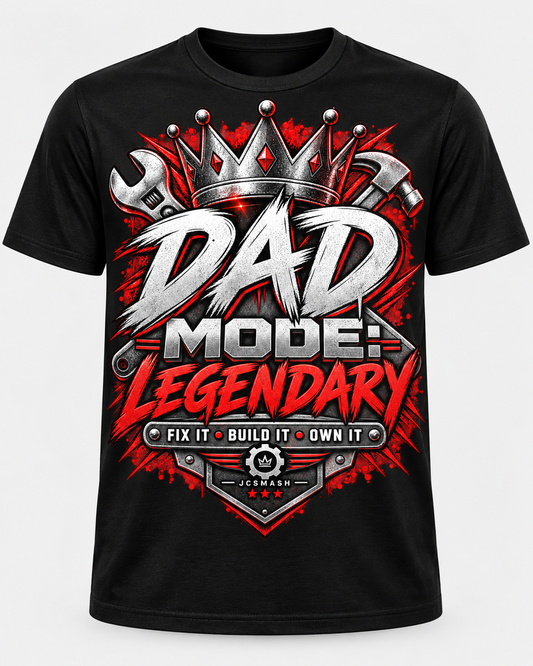 Dad Mode Legendary black T-shirt mockup