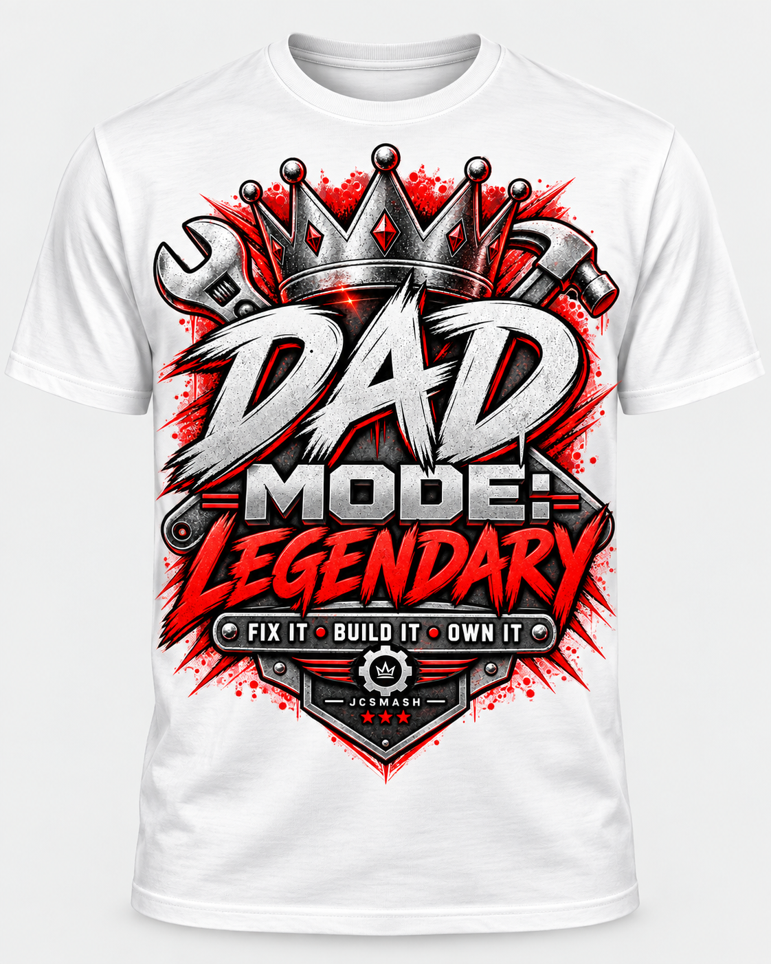 Dad Mode Legendary white T-shirt mockup