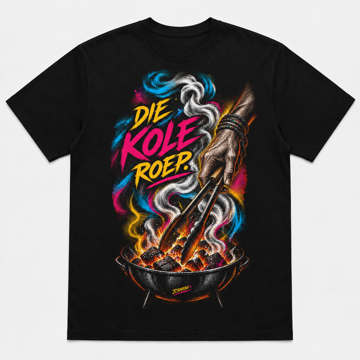 Die Kole Roep graphic T-shirt on black