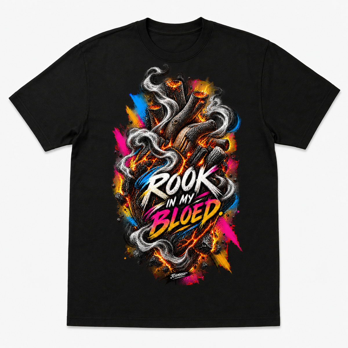 Rook in My Bloed graphic T-shirt on black