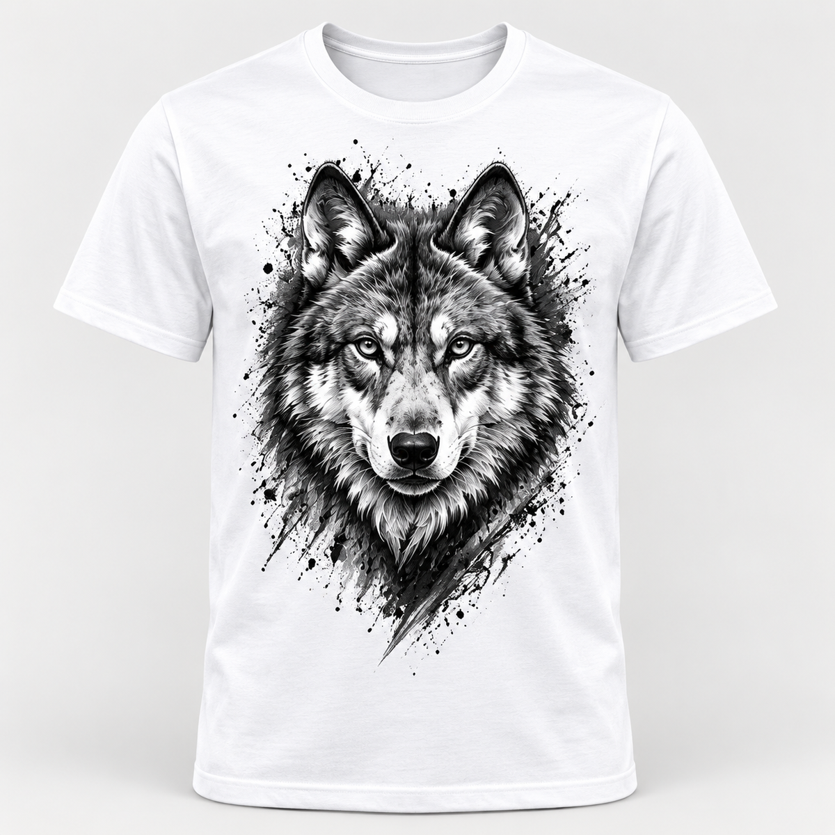 Wolf - Ink Strike graphic T-shirt on white