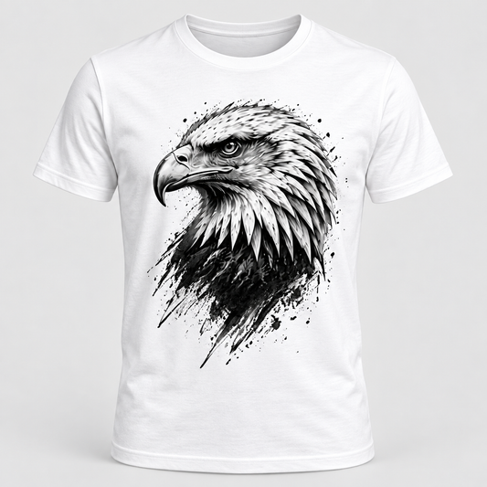 Eagle - Ink Strike graphic T-shirt on white