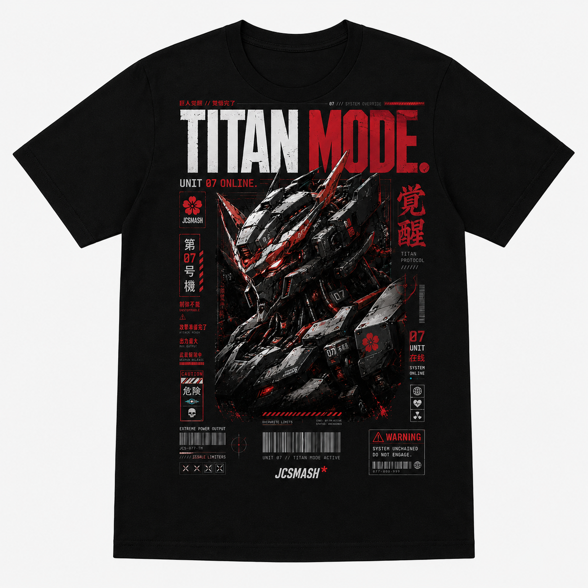 Titan Mode Unchained graphic T-shirt on black