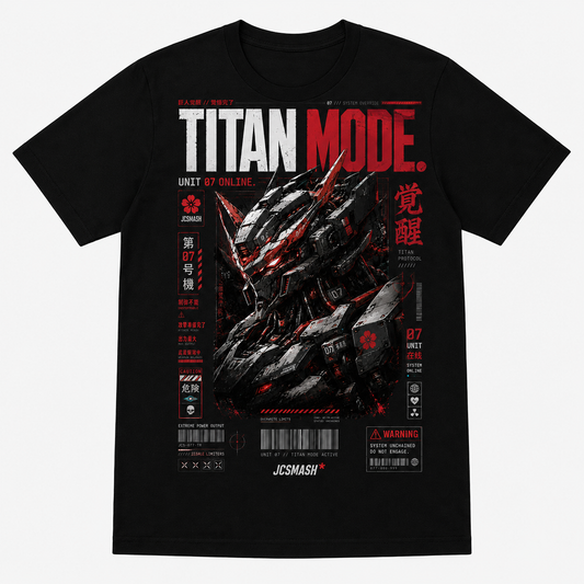 Titan Mode Unchained graphic T-shirt on black